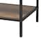 Baxton Studio Cardea Modern Industrial Walnut Brown Finished Wood and Black Metal 2-Door Sideboard 226-12486-ZORO - alternate 7